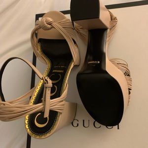 Authentic Gucci Platform Sandals Size 39